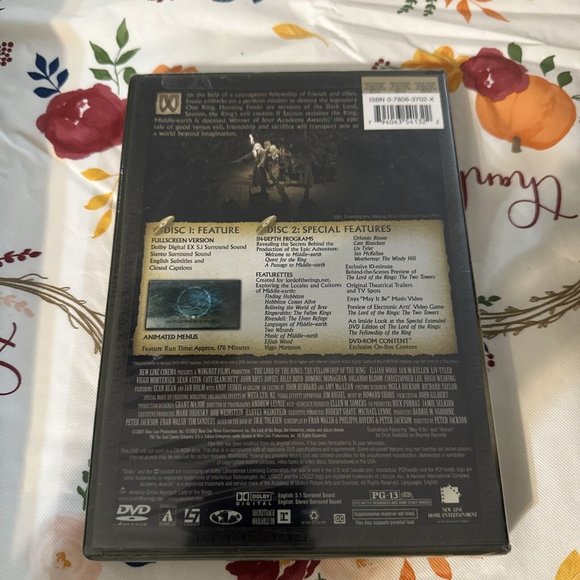 The Lord of the Rings: The Fellowship of the Ring (DVD, 2002, Full Screen) NEW - Picture 7 of 11